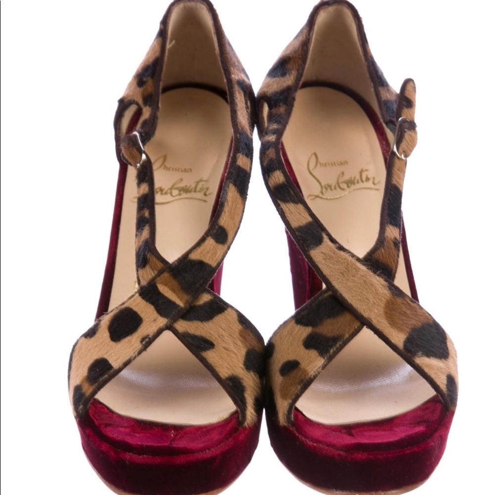 CHRISTIAN LOUBOUTIN
Ponyhair Platform Wedges